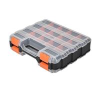 Screw Organizer Box - Portable Fastener Storage, Multi-Compartment Craft Holder | Double-Layer Container for Nuts, Washers, Nails, Electronic Components, Ideal for UK Handymen, Hobbyists
