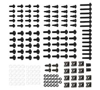 Screw parts 198pcs Fairing Screws Bolts Clips M5 M6 Screw Set For Kawasaki For Ninja 300 EX300 2016 EX300A 2013 EX300B ABS 2014 ZX600F