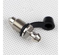 Screw parts 1Pcs M10 P1.0/1.25mm Oil Drain Screw Brake Caliper With Nozzle Tip Disc Top Pump Stainless Steel Cap(Silver-1.0)
