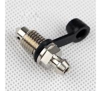 Screw parts 1Pcs M10 P1.0/1.25mm Oil Drain Screw Brake Caliper With Nozzle Tip Disc Top Pump Stainless Steel Cap(Silver-1.25)