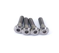 Screw parts 4 PCS M8x33mm Titanium Screw Bolts For Motorcycle Disc Brake