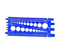 Screw Pitch Gauge - Multifunction Bolt Nut Identifier, Handy Pocket-Sized Tool, Sturdy Construction, Accurate Thread Measurement, Convenient Design | Hand Tool with Portable Use for Mechanics Repair