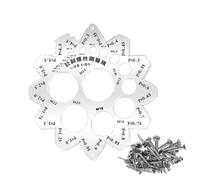 Screw Pitch Gauge - Stainless Steel 9cm Diameter 1.5mm Thick Precision