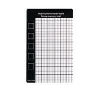 Screw Repair Mat with Scale Grid 9x14.5cm for Drop of Electronics Phone Pad Tablet Laptop Repair Tool Accessory Electronics Mat Large Phone Silicone Mobile Tools