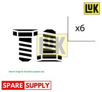 SCREW SET, FLYWHEEL FOR ALFA ROMEO FIAT HOLDEN LUK 411 0132 10