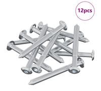 Screw Silver Steel Construction Hardware Accessory Furniture Fastener vidaXL