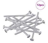 vidaXL Screw 800 pcs Silver M6 x 120 mm Steel