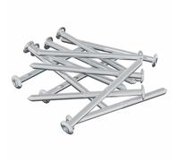 Screw Silver Steel Construction Hardware Accessory Furniture Fastener vidaXL