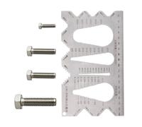 Screw Size Checker | Stainless Steel Quick Precise Metric Imperial Measuring Tool,Industrial Measurement Thread Checker | for Projects, Workshop, Outdoor Work, Mechanics, Construction
