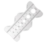 Screw Size Gauge | Stainless Steel Pitch Ruler,Pitch Size Identification Ruler | for Mechanics Engineers Handmade Projects Garage Workshop