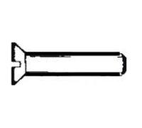 Screw slot head countersunk 6x100 AISI 304 MET/TS6X100 - 10 PC Osculati - A2-9