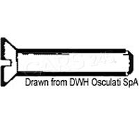 Screw slot head countersunk 8x120 AISI 304 MET/TS8X120 - 5 PZ Osculati A2-963-0