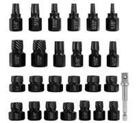 Screw Tap Extractor Set, M3-M12 Steel Head Taps for Stripped Screws, Durable Drill Tools for Easy Extraction