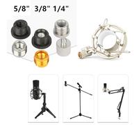 Screw Thread Adapter for Microphones Converting Between Common Sizes (5/8 Male to 3/8 Female) (A)