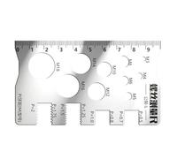 Screw Thread Gauge | Measuring Ruler for Bolt | Portable Thread Gauge Ruler for Garage, Workshop, Industrial, Mechanical, Engineering, Plumbing, Woodworking