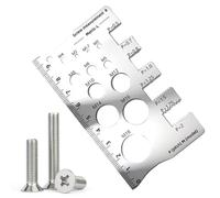 Screw Thread Gauge, Measuring Ruler Tool, Easy to Read Thread Gauge with Clear Scale, Workshop Woodworking Automotive Metalworking Garage Tool Accessory, for Quick Accurate Measurement