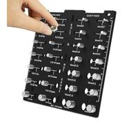 Screw Thread Gauge, Metric and Inch Nut Size Tester, Tool for Measuring Screws, for Construction, Automotive, Plumbing, Maintenance, Household and Mechanics