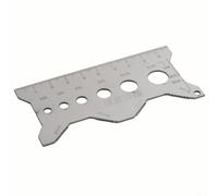 Screw Thread Gauge Stainless Steel Screw Measuring Ruler for Whitworth SAE UNC UNF Threads 100mm