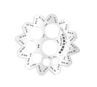 Screw Thread Gauge Stainless Steel - Screw Size Checker for Mechanics DIY