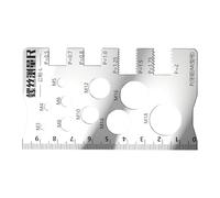 Screw Thread Gauge Tool - Stainless Steel, Numerical-Clarity Bolt Thread Checker, Gauge Measuring Tool | Measuring Tools for Nut Bolt Bit Threads Industry Crafting