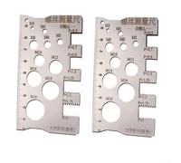 Screw Thread Pitch Gauge Multi-Size Metric for imperial Whitworth Stainless Steel Measuring Tool for Auto Repair