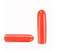 Screw Thread Protectors, Inner Dia 2mm Red PVC Rubber Round Tube Bolt Cap Plastic End Cap Cover Thread Protectors Red, 100 Pcs