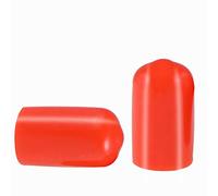 Screw Thread Protectors, PVC Rubber Round Tube Bolt Cap Plastic End Cap Cover Thread Protectors Red, Inner Dia 10mm? 100 Pcs