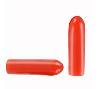 Screw Thread Protectors, PVC Rubber Round Tube Bolt Cap Plastic End Cap Cover Thread Protectors Red, Inner Dia 3mm? 100 Pcs