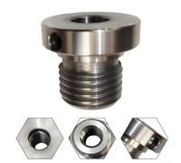 Screw Threaded Design of The for Wood Lathe Chuck Adapter Allows Seamless Integration with Most Lathes (25mm to 18mm)