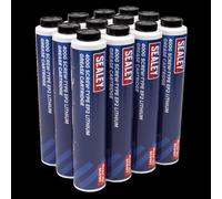 Sealey SCS108 400g Screw Type EP2 Lithium Grease Cartridge - Pack of 12