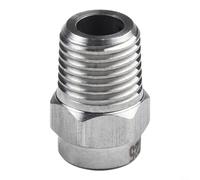 Screw Type Replacement Nozzle For Pressure Washer Accessories Including Water Broom And Undercarriage Cleaner Stainless Steel 1/4 Inch Male NPT Thread(25°)