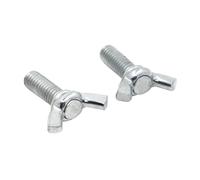 Screw,wing nuts， 2/5/10pcs Wing Bolts Screw Galvanized Steel M4 M5 M6 M8 Head Thumb Screws