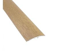 Screw Wood Effect Aluminium Door Floor BAR Edge Trim Threshold 900mm x 36mm A68, Light Oak