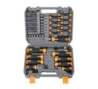Screwdriver and Screw Bit Set Handheld Equipment Magnetic with Case | Workshop Repair Tools Screwdriver and Bits for Hobbyists Father Professionals Furniture Assembly