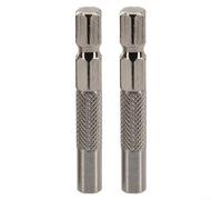 Screwdriver Bit Adapter 1/4 Inch Hex to 4mm Chuck for Power Drill - High Carbon Steel Conversion Tool Fast Load Adapter Automotive Repair DIY Tools Silver 45mm