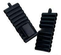 Screwdriver Bit Holder 22 Hole Flexible PVC Strip with Clip for Magnetic Bits Storage Red(Black)