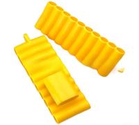 Screwdriver Bit Holder 22 Hole Flexible PVC Strip with Clip for Magnetic Bits Storage Red(Yellow)