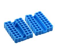 Screwdriver Bit Holder Professional Hex Screwdriver Bit Head Organizer Storage Case 2PCS Rubber Strip Socket