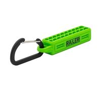 Screwdriver Bit Holder Storage Organizer - Railer 20-Hole Hi-Vis Bit Holder with Carabiner
