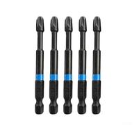 Screwdriver Bit Pack Five Essential Pieces in Various for Pozidriv Sizes (P1/P2/P3) at a Length of 75mm Each with Reliable Magnetization Features (PZ3)