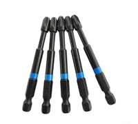Screwdriver Bit Pack Five Essential Pieces in Various for Pozidriv Sizes (P1/P2/P3) at a Length of 75mm Each with Reliable Magnetization Features (PZ1)