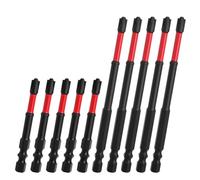 Screwdriver Bit Set, 10 Pieces, Steel Screwdriver Drill, Non-Slip Multi-Purpose Screw Remover for Furniture Assembly, Electrical Work, Repairs