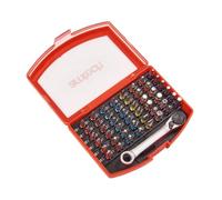 Screwdriver Bit Set 49pc, Colour-Coded, Ratchet, Pozi Phillips & Slotted