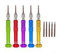 Screwdriver Bit Set, 5-in-1 Mobile Phone Repair, Purple Tool Kit for Smartphone Tablet Electronics Disassembly Maintenance(yellow)