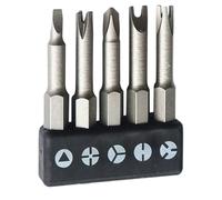 Screwdriver Bit Set - 5 Special-Shaped Screwdriver Bit Kit, Power Tools Kit | U-Shaped Y-Type Triangle Inner Cross Three Points Screwdriver Bit Tool for Workers, Home, 1.97x0.25in