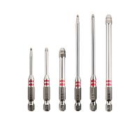 Screwdriver Bit Set, 6 Pieces Precision 1.5 to 6 mm - Pagoda Type Hex Key Bits, Adaptable | Wear Resistant for Garage Workshops, Car