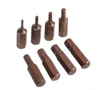 Screwdriver Bit Set 8pcs Magnetic for Shank 1/4 Inch 25mm Alloy Steel Security Drill Driver Bits Hex Phillips Crosshead Plus Slotted Screwdriver Bits for Electric Torx Plus Power(setB)