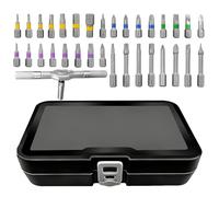 Screwdriver Bit Set - Alloy Steel Ergonomics - Precision Tip for Drills and Screwdrivers | Bicycles, Watches, Glasses, Furniture, Beginners, Professionals,