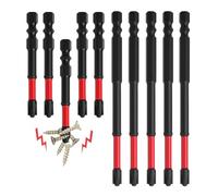 Screwdriver Bit Set, Magnetic Bits for Screws, Ratchet Wrench, Robust Extension, Non-Slip for DIY, Wood Installation, Construction Car