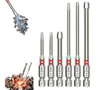 Screwdriver Bit Sets, 6PCS Screwdriver Bits Set Magnetic Tool, with Magnetic Hex Shank Pagoda-Shaped Design in Multiple Sizes Use for a Wide Variety of Power and Hand Tools
